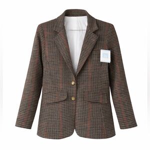 Bella‎ Bliss Girls Wool Blend Plaid Blazer Size 14
